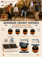 Ballon de Hacky Sack Classique en Crochet Fait Main Personnalisé pour Jonglage Freestyle et Jeux Sportifs en Plein Air – Vente en Gros