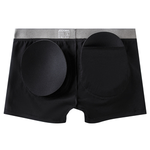 Sous-vêtements pour hommes JOCKMAIL, effet lifting des fesses, avec coussinets amovibles, boxer taille basse, caleçons longs de sport respirants - Product Image 6