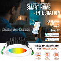 Smart Downlight SAA Plafonnier ZigBee Downlight RGB Spot Smart Light Tuya WiFi Lampe intelligente Home hotel Commande vocale