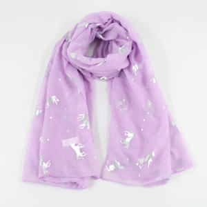 Prêt à expédier Fanbin écharpe dames femmes filles mode feuille d'or avec libellule papillon licorne impression châle écharpes - Product Image 4