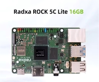 Radxa ROCK 5C RK3588S2/3582 Wifi 6 BT 5 Calcul haute performance, ports USB, Ethernet Gigabit, prise casque Wi-Fi avec FXB