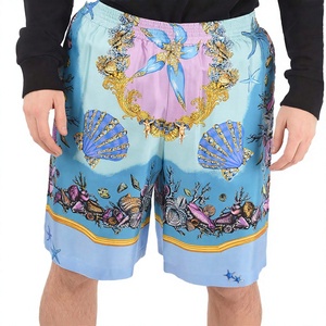 <b>Men's</b> Printed Board <b>Shorts</b> With Sea Shell <b>Pattern</b> Quick Dry Elastic Waist Casual <b>Swim</b> Trunks - Product Image 5