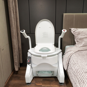<span class=keywords><strong>Chaise</strong></span> <span class=keywords><strong>de</strong></span> toilette auxiliaire pour personnes âgées avec coussin <span class=keywords><strong>rehausseur</strong></span> - Product Image 2