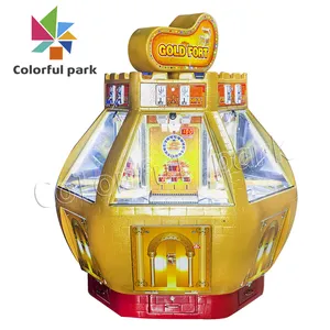 Đầy màu sắc Công Viên Mới Vé Mua Lại Trò Chơi Đồng Xu Pusher Xổ Số Giải Thưởng Arcade Máy cho Trung Tâm Mua Sắm