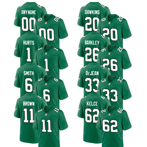 Jersey Philadelphia Kelly Green 2026 Kustom, Kaos Sepak Bola Amerika Jahitan Bordir, Seragam Pemuda, Pakaian Olahraga dengan Logo - Product Image 1