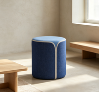 Tabouret ottoman rond modulaire en tissu et cuir PU, fabriqué en Chine, pour bureau, hall d'accueil, zone d'attente publique