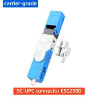 Konektor Cepat Serat Optik FTTH SC/UPC Berkualitas Tinggi Singlemode 100pcs/kotak untuk Kabel Drop 2.0mm 3.0mm