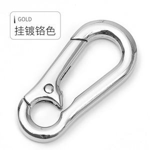 A3908 Carabiner Light Gold Plated Zinc Alloy Durable Keychain Home Use - Product Image 3
