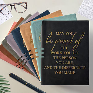 Cuaderno A5 Personalizado GF con Cubierta de Cuero Suave, Encuadernación Térmica, 100 Hojas, Impreso, para Negocios, Oficina, Escritura a Mano - Product Image 1