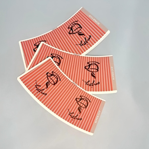 พัดลมถ้วยกระดาษเคลือบ PE 150 320 GSM แบบใช้แล้วทิ้งพิมพ์ได้ตามต้องการ - Product Image 1