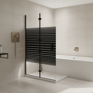Cabine de douche pliante Esc & Urxstoune 31,5 x 55,1 pouces pour petites salles de bain avec cadre au design minimaliste - Product Image 2