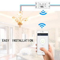 Tuya — Module relais intelligent wifi, 10a 16a, pour bricolage, commutateur de puissance, moniteur de puissance, application Smart Life, télécommande, fonctionne avec Alexa Google Home