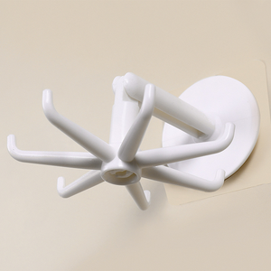 Çok Fonksiyonlu Döner Kanca 360 Derece Kendinden Yapışkanlı Delme Gerektirmeyen Mutfak Gereçleri Askısı (Spatulalar ve Kaşıklar için) - Product Image 1