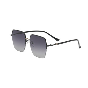 Gafas de sol de nailon sin montura a la moda para mujer, protección UV400, diseño cuadrado grande, gafas modernas, protección solar para exteriores - Product Image 4