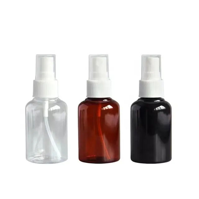 30ml 40ml 50ml 60ml küçük yuvarlak pet sprey şişe ile pompa püskürtücü