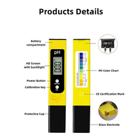 Instrument portable de test de la qualité de l'eau pour aquarium, testeur de pH, stylo de détection de la valeur de pH