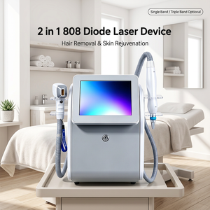 Appareil laser diode 2 en 1 808 nm pour usage commercial, avec laser picoseconde pour l'épilation, le rajeunissement de la peau et le retrait de tatouages, pour usage en salon - Product Image 1