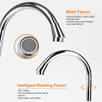 Robinet de cuisine de luxe moderne et classique, mitigeur tactile à poignée unique, chauffe-eau électrique, robinet de lavabo, ensemble de douche