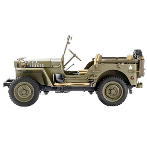 ROCHobby FMS 1941 Willys MB Scaler 1/12 Jeeps RTR 2.4G Radio <span class=keywords><strong>4X4</strong></span> Système d'éclairage LED Véhicule télécommandé RC Crawler - Product Image 1