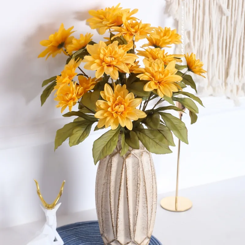 Großhandel hochwertige Chrysantheme, Indoor Desktop dekorative Blumen, künstliche Chrysantheme