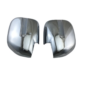 2PCS Cubiertas Protectoras para Espejos Retrovisores Exteriores para Toyota <span class=keywords><strong>Land</strong></span> <span class=keywords><strong>Cruiser</strong></span> FJ100 1998-2007 Juego Cromado con Función de Señal de Giro - Product Image 1