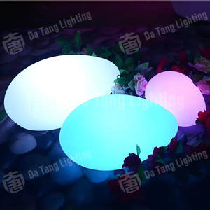 Luces Decorativas LED con Forma de Guijarros para Navidad y Halloween, Crean una Atmósfera Relajada en Caminatas Junto al Lago y Parques Comunitarios - Product Image 2