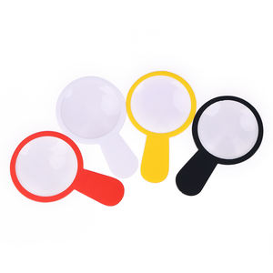 गर्म बिक्री सस्ते रंगीन प्लास्टिक 3x मैग्निफायर एक्रिलिक हैंडल बच्चों के लिए आवर्धक ग्लास - Product Image 6