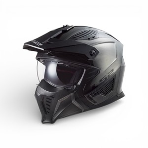 Casco Moto Jet Ls2 Drifter Grigio Taglia M in Policarbonato ECE 22.06 con Mentoniera Rimovibile - Product Image 1