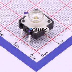 K6-1212A01 Tactile Switch Through hole Component (THT)-6P,12x12mm Switch 2.5N Through Hole 12mm 12mm - Product Image 1