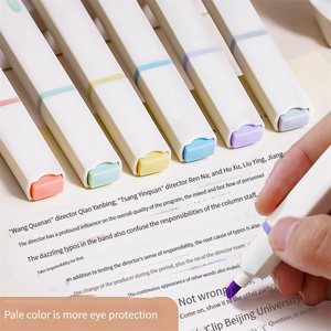 Deli S743 fluorescente nota número rotulador color claro multicolor cabeza suave color pluma gran capacidad protección ocular clave <span class=keywords><strong>Fluor</strong></span> buena calidad - Product Image 2