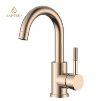 Robinet de bar moderne en acier inoxydable à poignée unique avec cartouche céramique pour cuisine et salle de bain, monotrou, eau chaude et froide, fournisseur chinois