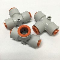 Banyak 3 buah Kq2t09-13 Konektor Tee Pneumatik 5/16"-1/2" untuk Tabung, Fitting Udara, Baru, Asli, Tersedia, dengan Garansi Satu Tahun.