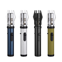 Flamme Rouge Coupe-Vent Briquet LED Cool Styling Butane Gaz Allume-cigare Camping En Alliage De Zinc Moderne Rechargeable