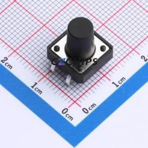 TS015-CBW1EH12.5 Tactile <b>Switch</b> Through hole-4P,12x12mm <b>Switch</b> Single Pole Single Throw Round Button 1.8N Through Hole - Product Image 1