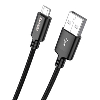 Cables trenzados de nailon para dispositivos electrónicos, cable micro usb tipo C de carga rápida, accesorios y partes de uso comn