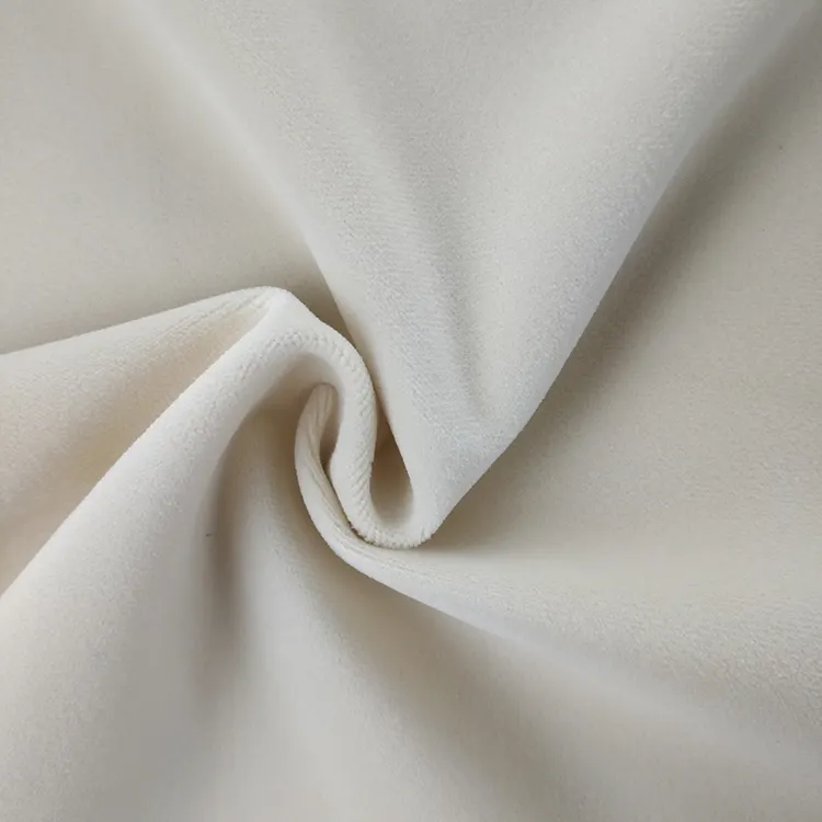 JES Venta caliente barato alta calidad mate blanco cortina de tela de terciopelo en stock