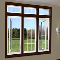 Fenêtres coulissantes en aluminium à double vitrage Fenêtre coulissante en PVC