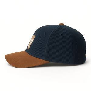Großhandel Custom <span class=keywords><strong>Owl</strong></span> Stickerei Logo Two Tone Cord Baseball Caps Snapback Hüte Hochwertige ein Rahmen 5 Panel Trucker Hüte - Product Image 4