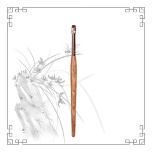 <span class=keywords><strong>Brocha</strong></span> <span class=keywords><strong>de</strong></span> Maquillaje para Ojos, Pincel Delineador Individual, Pelo <span class=keywords><strong>de</strong></span> Poni, Punta Plana y Angulada, Color Marrón, con Logotipo Personalizado - Product Image 4