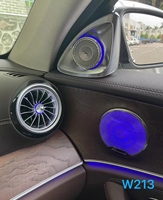 Tweeter Giratorio 4D con Luz Ambiental de 64 Colores para Mercedes Clase C/GLC W205 W253 - Altavoz LED para Auto