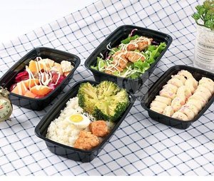 Одноразовый пластиковый контейнер для еды Kang Wei, 750 мл, прямоугольный, из полипропилена, толщиной 0,1 мм, герметичный, для ресторанов и закусок - Product Image 3