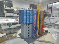 Modelo Arquitectónico 3D Moderno en Material Acrílico para Educación Estudiantil, Ingeniería, Entrenamiento de Seguridad, Diseño de Modelos 3D de Accidentes
