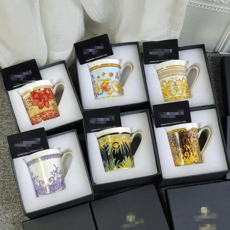 wholesale best selling luxury exquisite bone china mug and gift box packaging