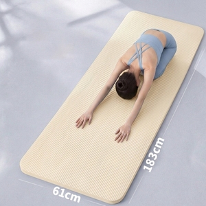 Tapis de yoga NBR léger et antidérapant pour voyage, épaisseur 10 mm, avec sangle de transport, option logo personnalisé pour nomades numériques 0721-1 Ma - Product Image 2