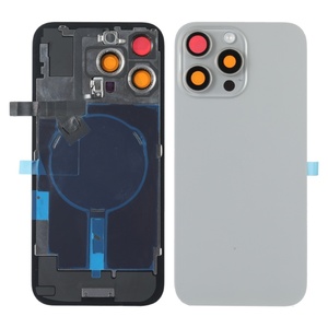 ฝาหลังโทรศัพท์มือถือ ฝาครอบแบตเตอรี่ กระจกฝาหลัง พร้อมแม่เหล็ก สำหรับ Apple iPhone 16Pro 16 Pro Max 16 Plus เคสกระจกด้านหลัง - Product Image 1