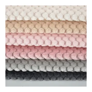 Personalizado tecido macio têxtil 100 poliéster flanela velo tecido para cobertor e vestuário