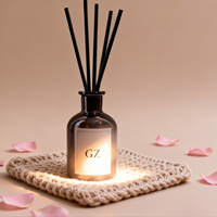 Diffuseur de parfum d'ambiance 50/80/100ml en verre ambré, sans flamme, aromathérapie, huile essentielle, désodorisant