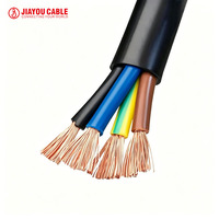 Câbles d'alimentation portables isolés en PVC RVV VCT, fils électriques 2, 3, 4, 5 conducteurs, en cuivre sans oxygène, cordons d'extension flexibles