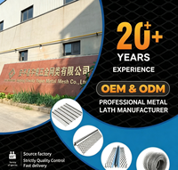 Astm Standard 1.75 2.5 Maille à lattes en métal déployé de 3,4 lb pour la construction de murs et de plafonds en plâtre