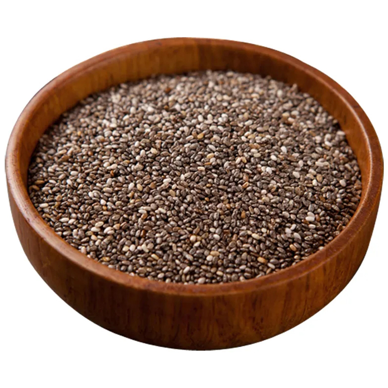 Sementes de Chia secas por atacado em massa, matéria-prima natural pura, sementes de China preta para alimentos veganos, padaria, sobremesas e cozinha